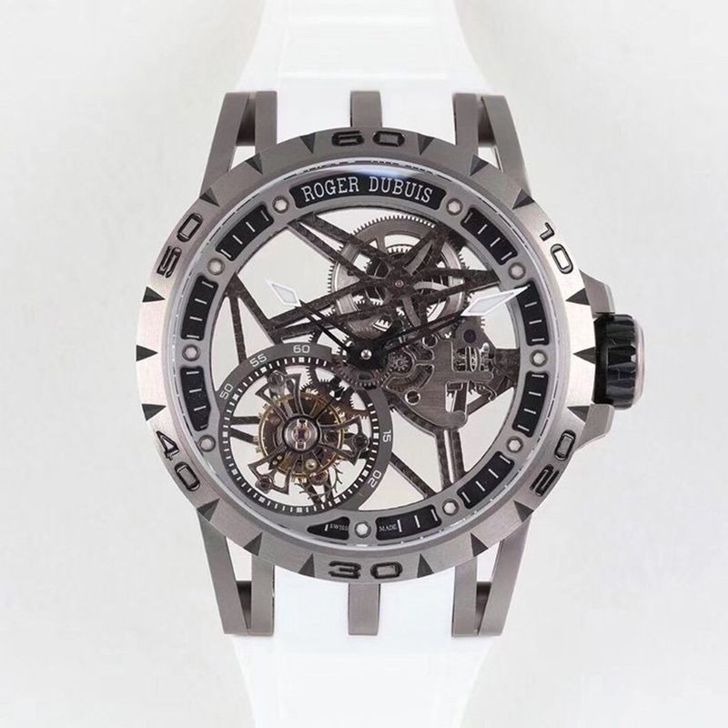 セール ♪ロジェデュブイ コピー エクスカリバー スパイダー チタン 45MM roc54953