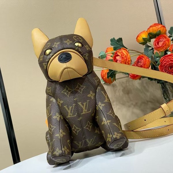 ルイヴィトン プーチバッグ 偽物 モノグラム  パチモン ドッグ M12617