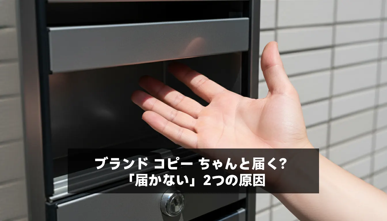 ブランド コピー ちゃんと届く？「届かない」2つの原因