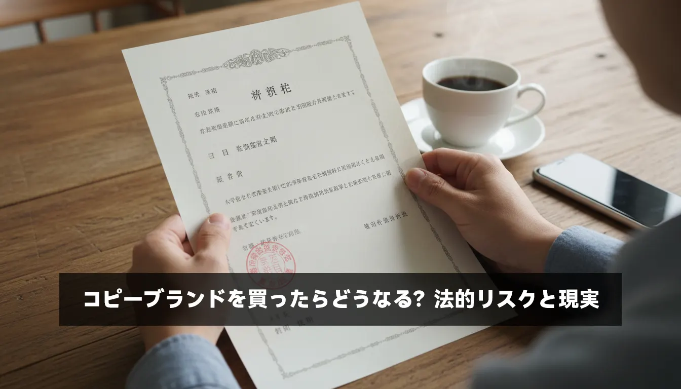 コピーブランドを買ったらどうなる？法的リスクと現実