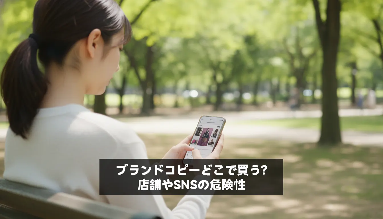 ブランドコピーどこで買う？店舗やSNSの危険性